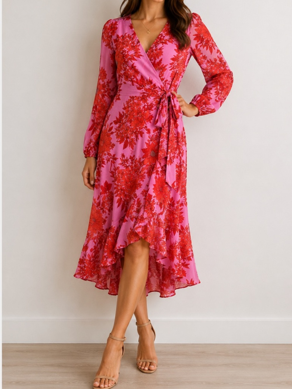 Cabi Drama Wrap Dress (style number 5614) Size Medium